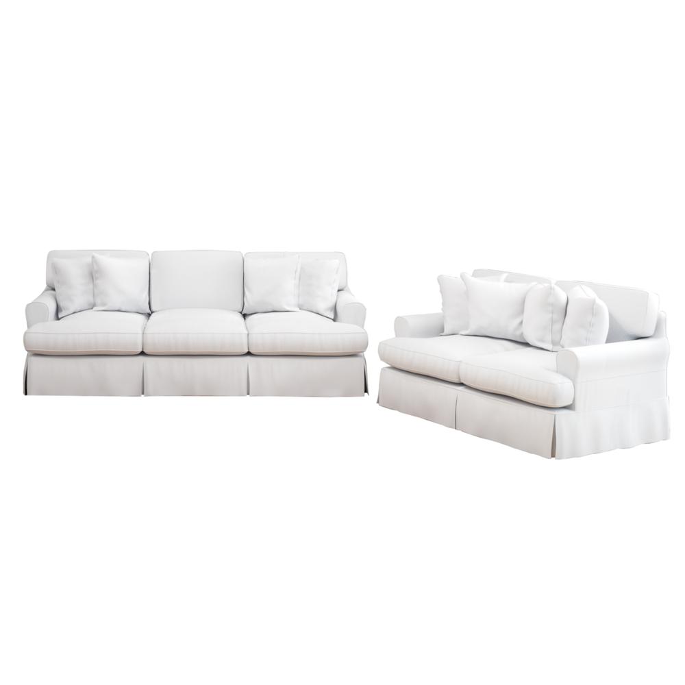 Horizon 2 Piece Slipcovered Living Room Set. Picture 1