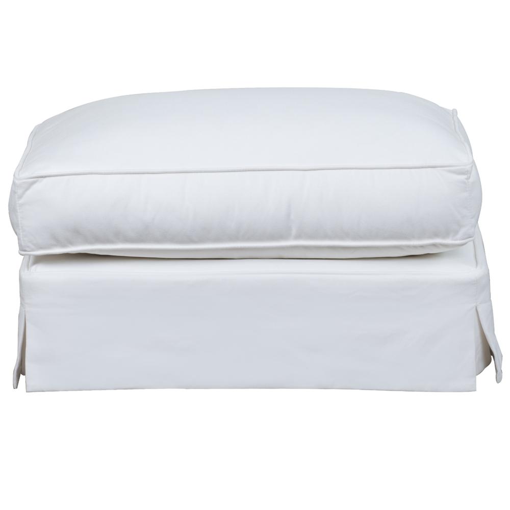 Ariana Slipcovered Ottoman. Picture 2