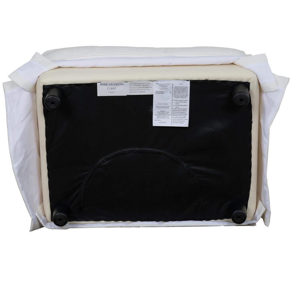 Ariana Slipcovered Ottoman. Picture 4