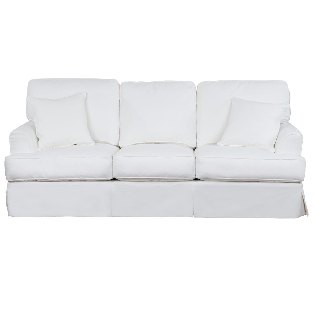Ariana Slipcovered Sleeper Sofa. Picture 4