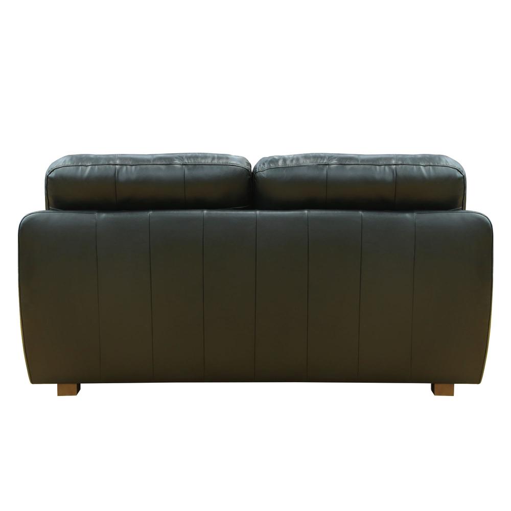Jayson 73" Wide Top Grain Leather Loveseat. Picture 4