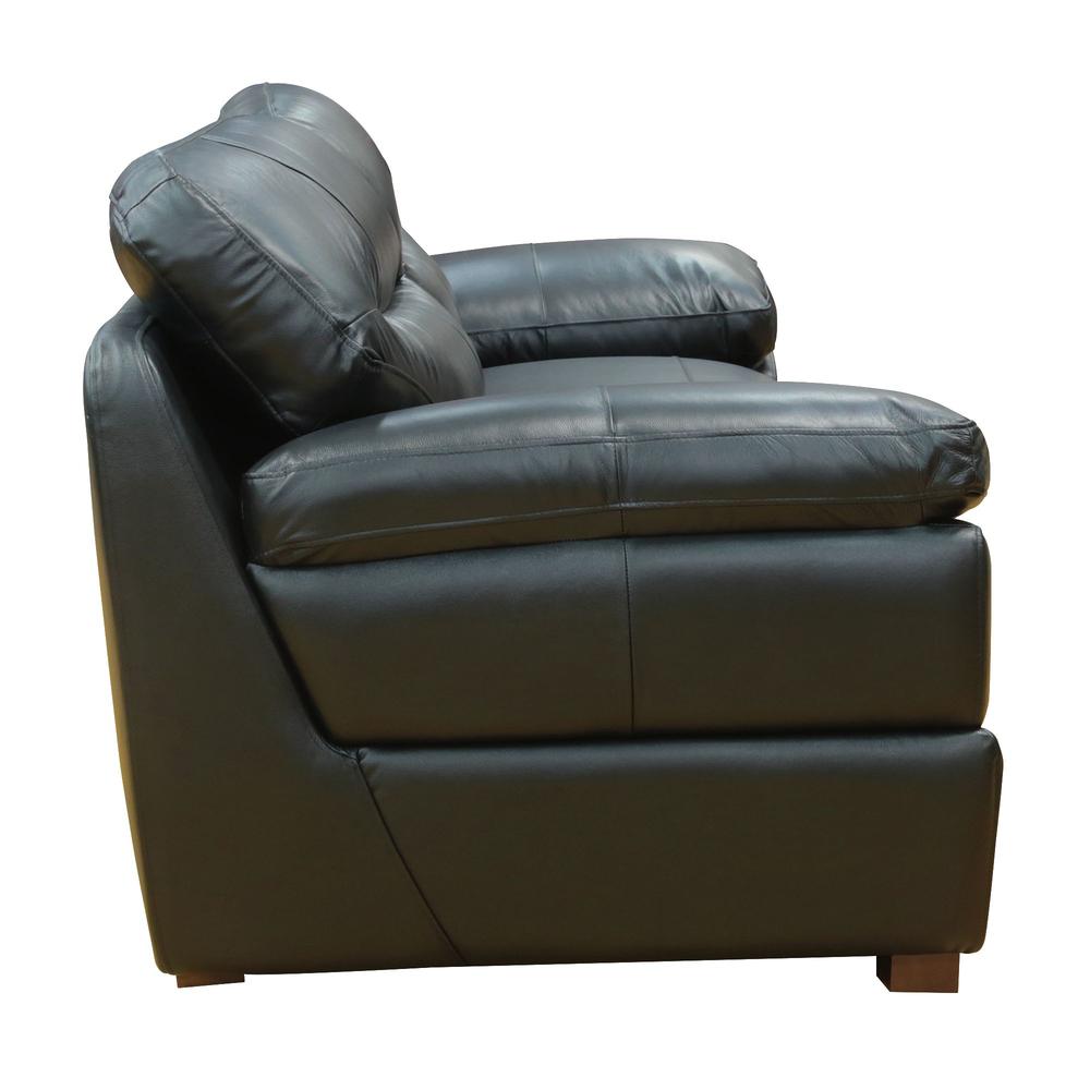 Jayson 89" Wide Top Grain Leather Sofa. Picture 4
