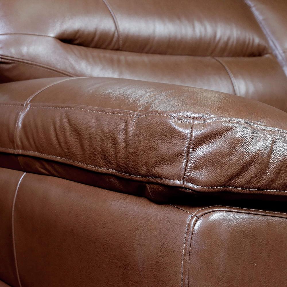 Jayson 89" Wide Top Grain Leather Sofa. Picture 4