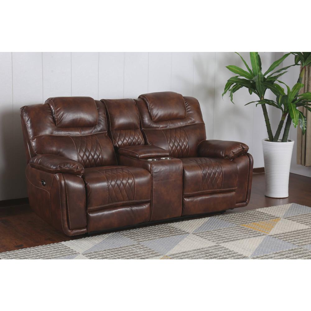 Diamond Power Dual Reclining Loveseat. Picture 1