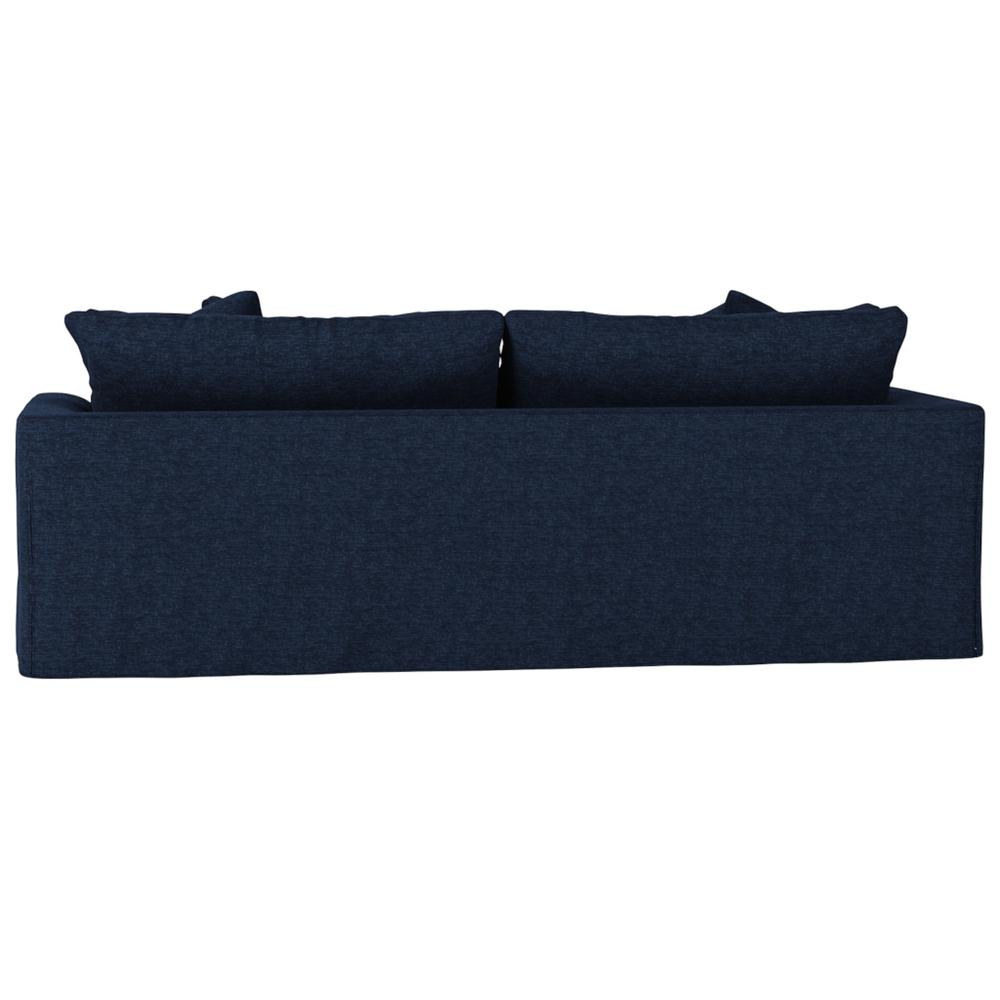 Newport Slipcovered Recessed Fin Arm 94" Sofa. Picture 3