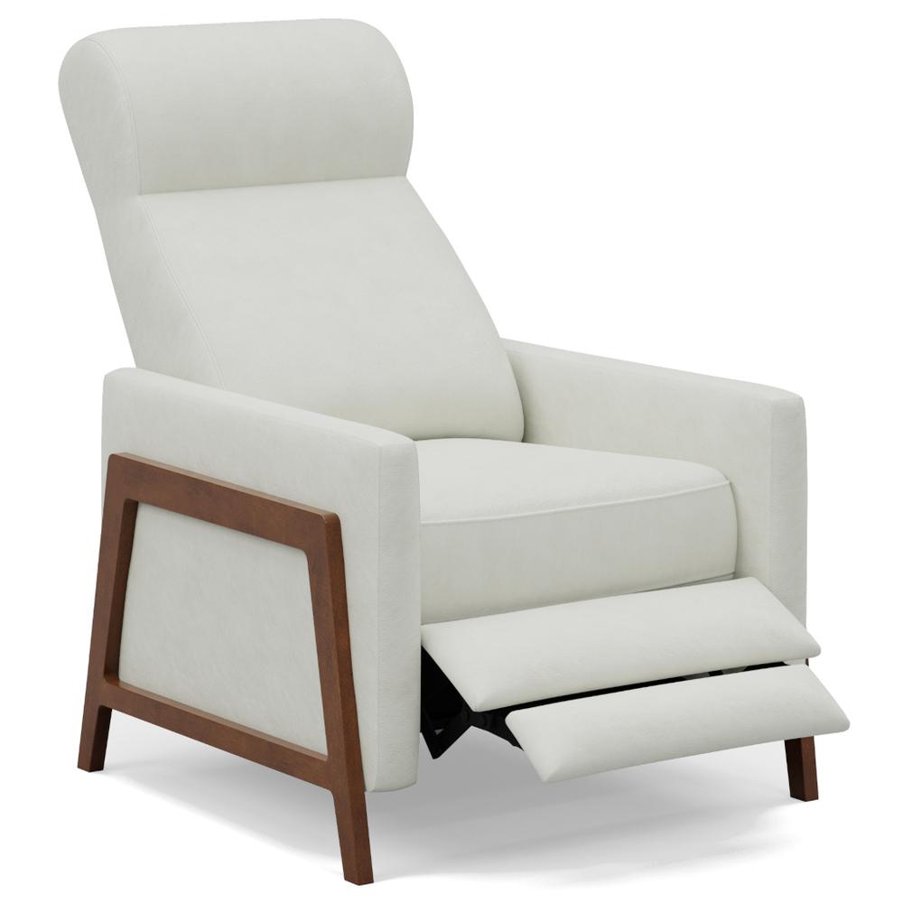 Edge Pushback Leather Recliner. Picture 1