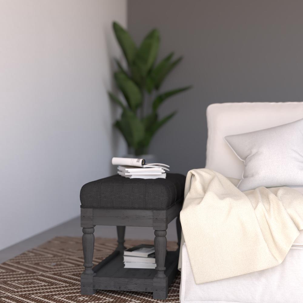 Athena Stool In Black. Picture 4