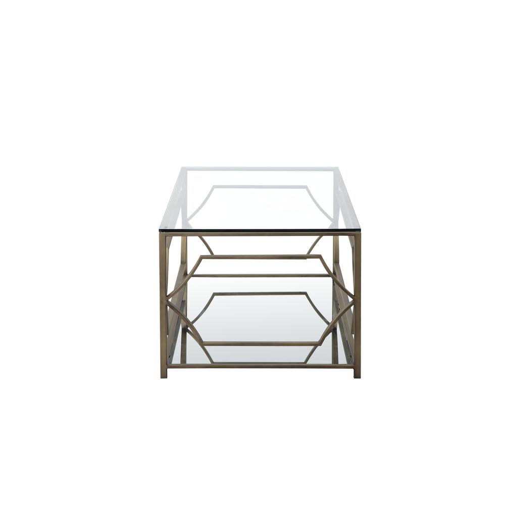 Edward Rectangular Coffee Table Brass. Picture 3