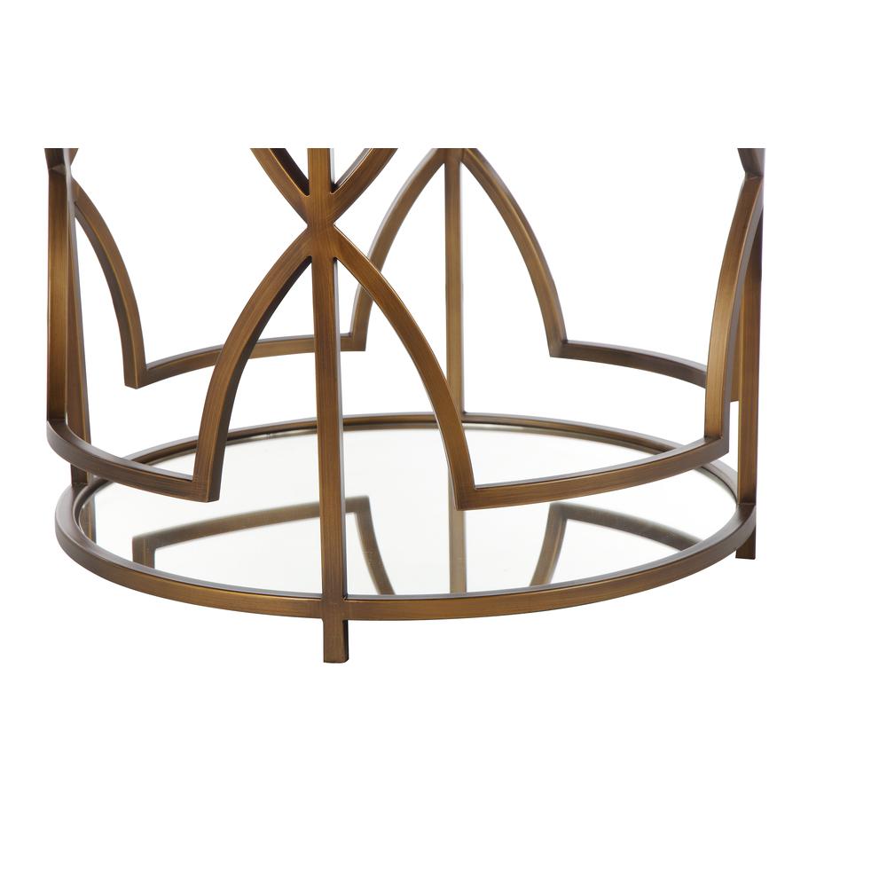 Edward Round Side Table Brass. Picture 4