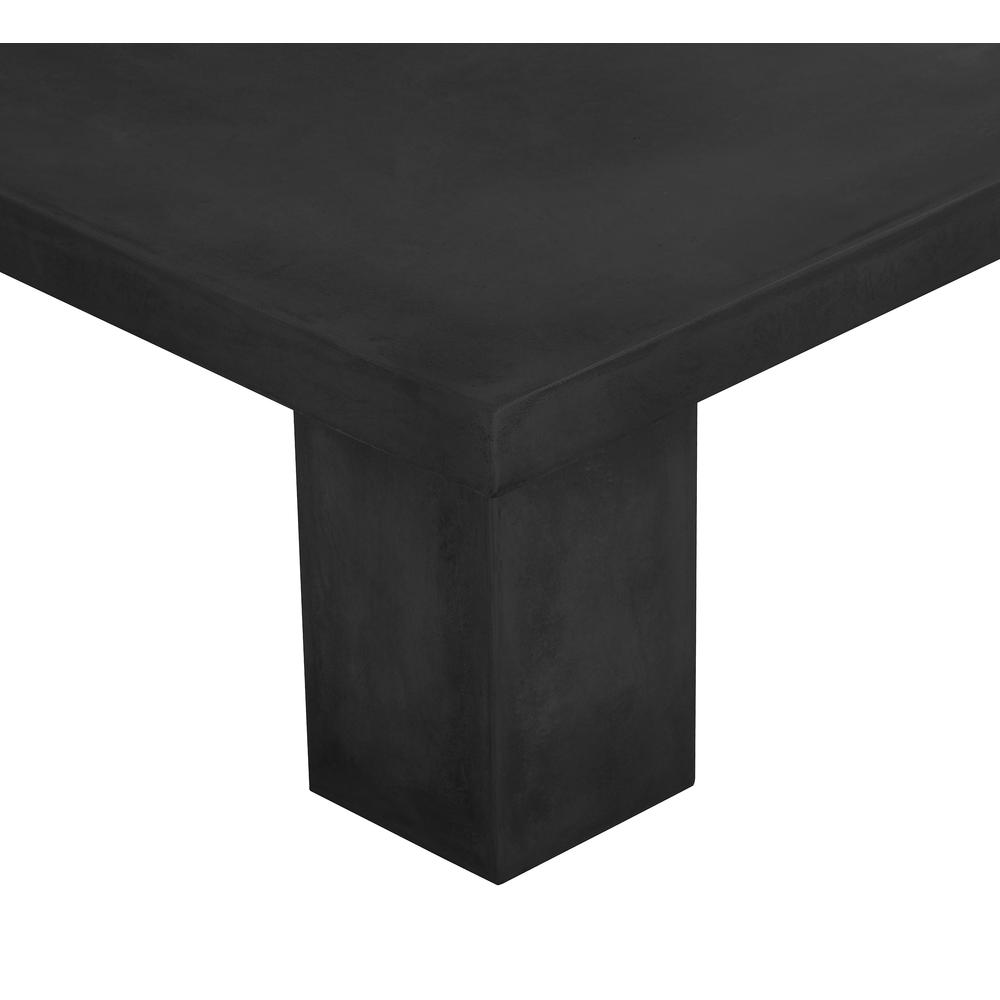 Ella Square Coffee Table Small In Black Concrete. Picture 4