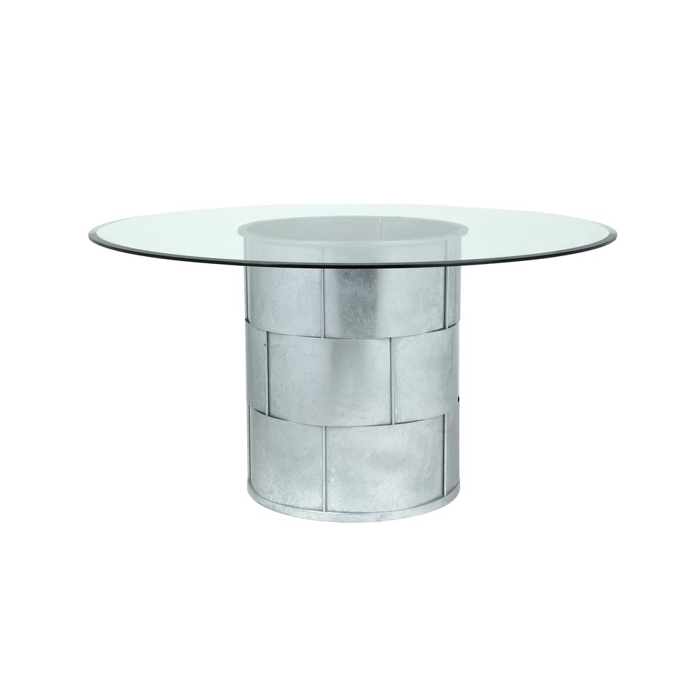 Margot Dining Table In Silver Leaf. Picture 2
