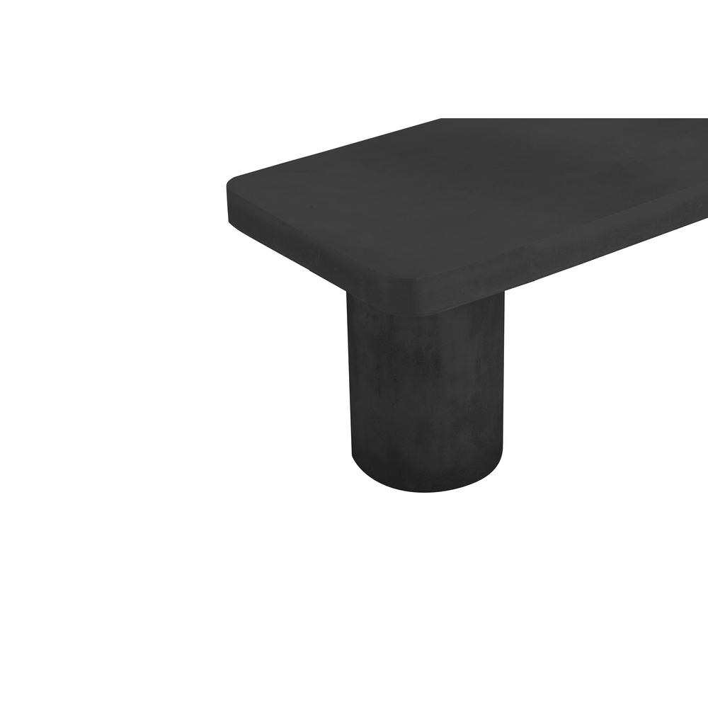 Nat Bench Large In Black Concrete. Picture 3