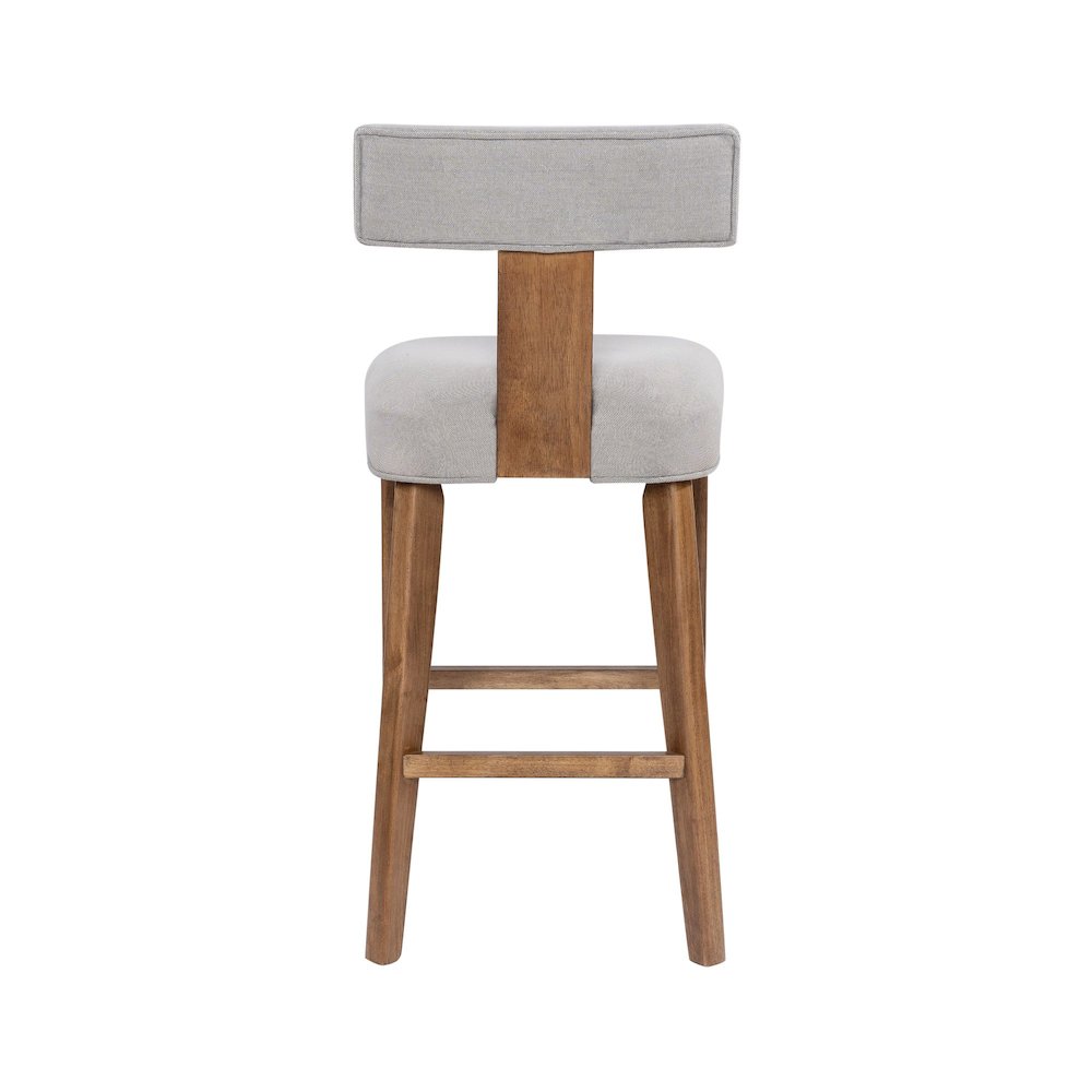 Thalia T-Back Bar Stool with Fully Upholstered Cushion. Picture 7