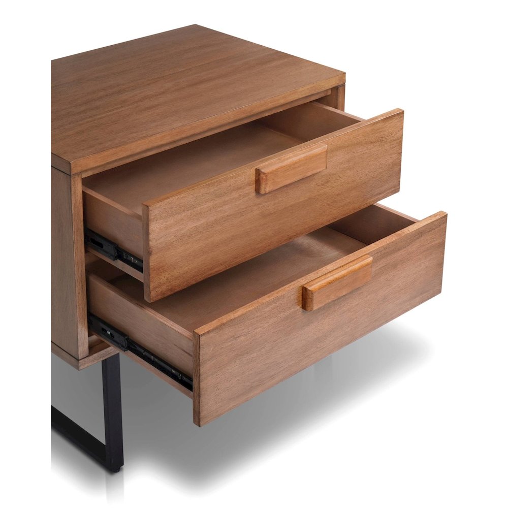 Industrial Allison Nightstand, Chestnut. Picture 5