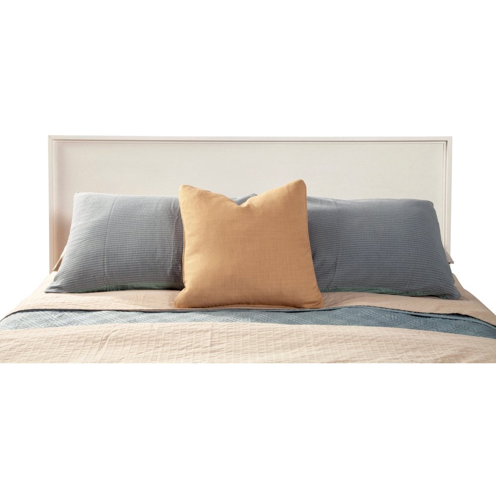 Modern Contemporary Nova Queen Platform Bed, Chalk White. Picture 5