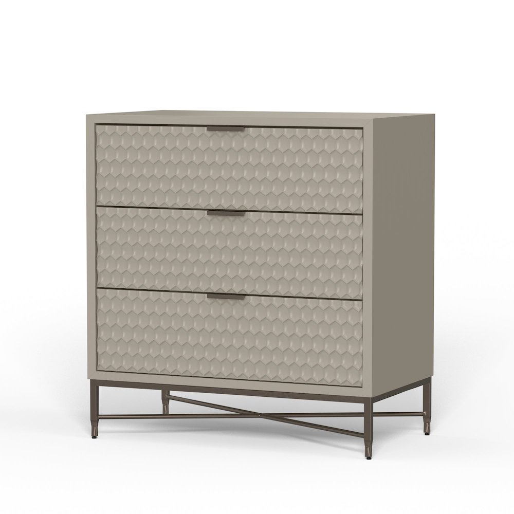 Contemporary Milo Small Chest (Cement Gray). Picture 3