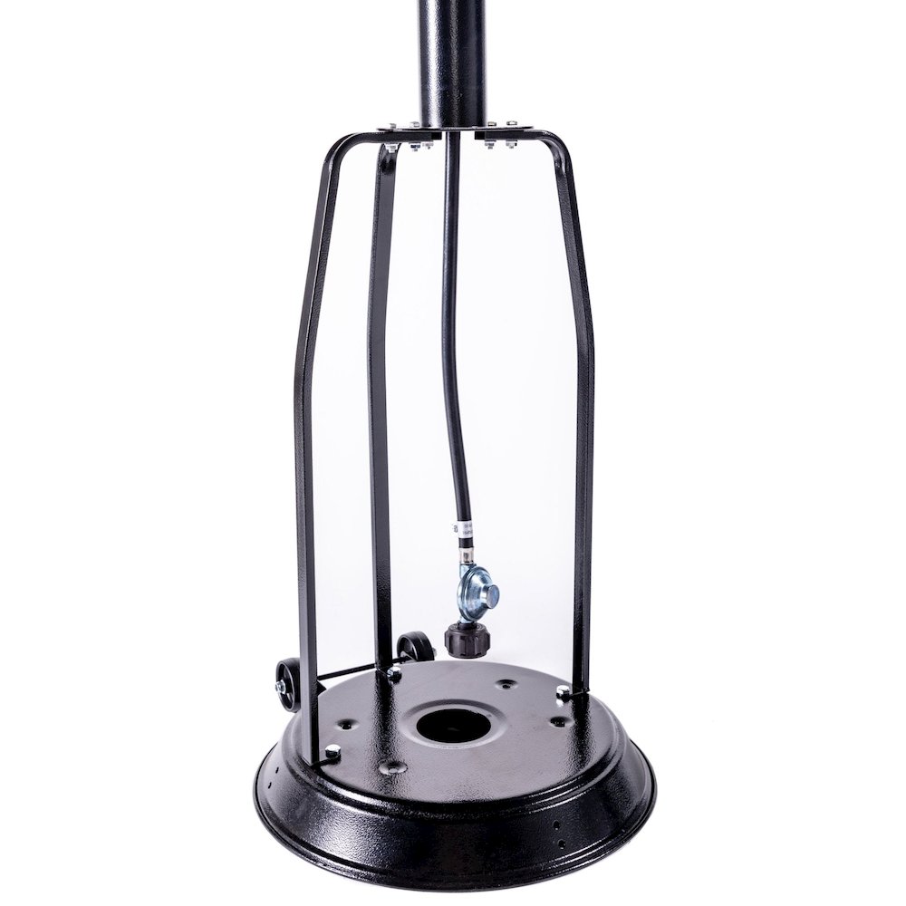 Solara Standing Patio Heater, Hammered Black. Picture 3