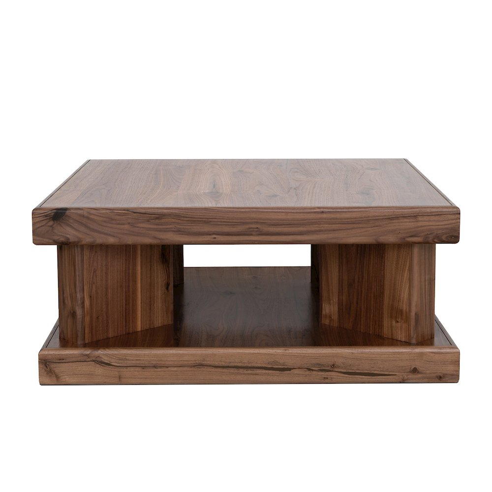 Rustic Modern Sequoia Coffee Table, Walnut. Picture 1