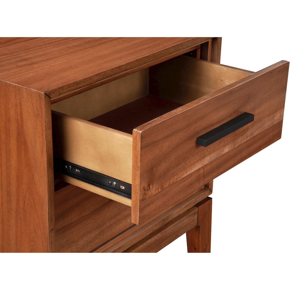 Modern Contemporary Nova Nightstand, Honey Maple. Picture 3