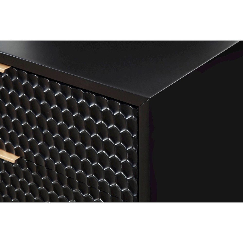 Contemporary Black Pearl Small Chest, Black. Picture 2