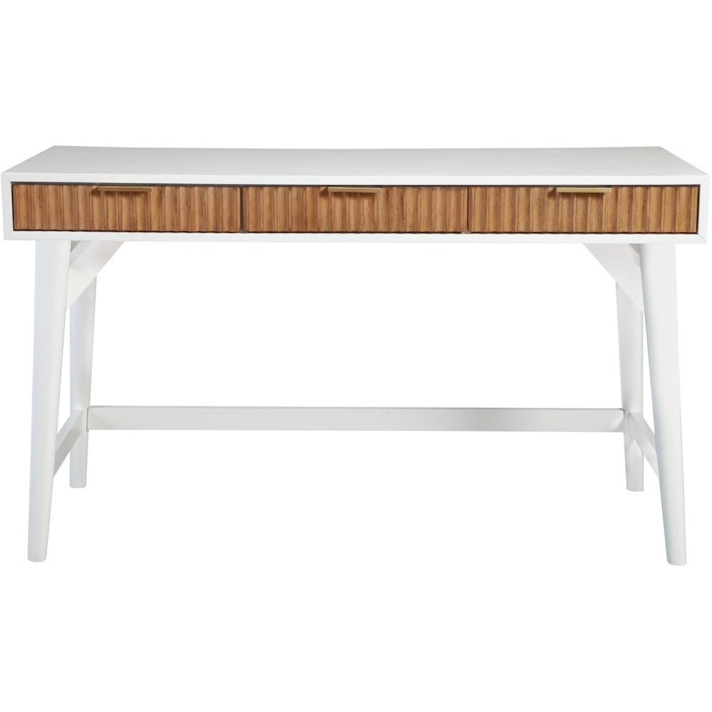 Contemporary Larsen Large Desk, White. Picture 1