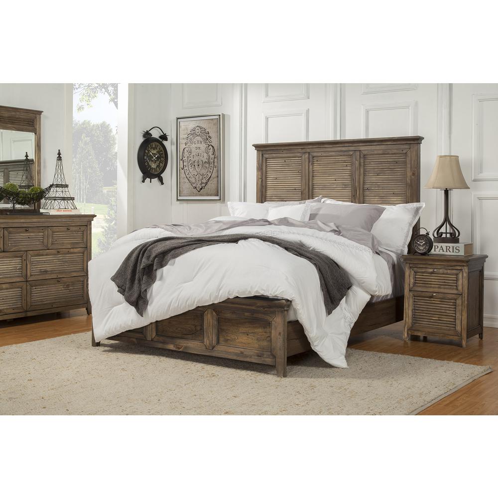 Transitional Remington Mirror, Brown. Picture 2