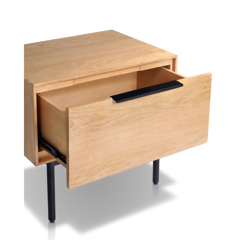 Modern Akira Nightstand, Light Oak. Picture 4