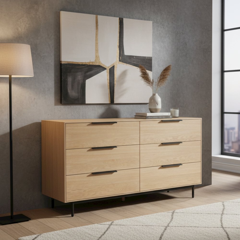 Modern Akira Dresser, Light Oak. Picture 6