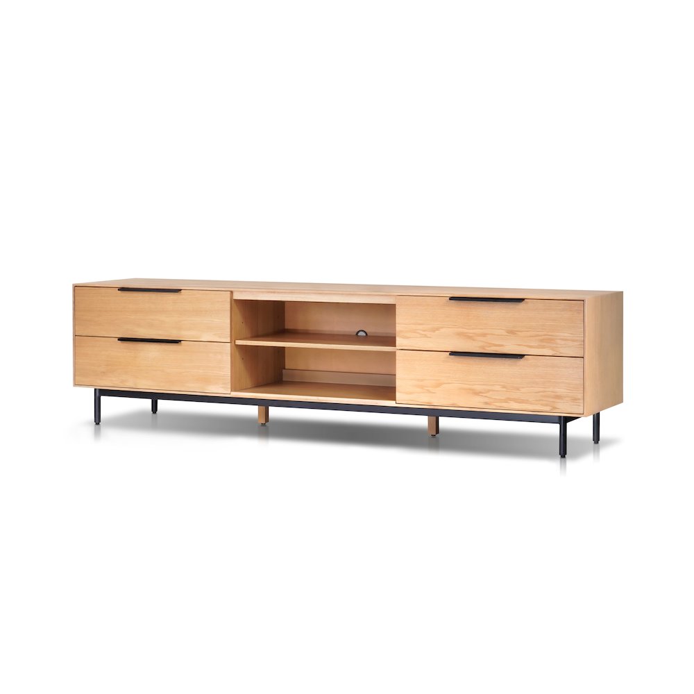 Modern Akira TV Console, Light Oak. Picture 2