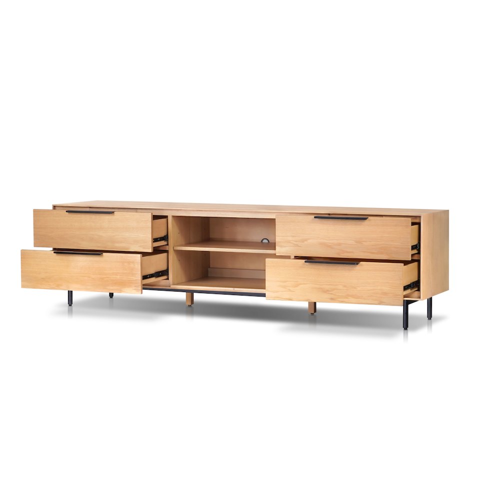 Modern Akira TV Console, Light Oak. Picture 3