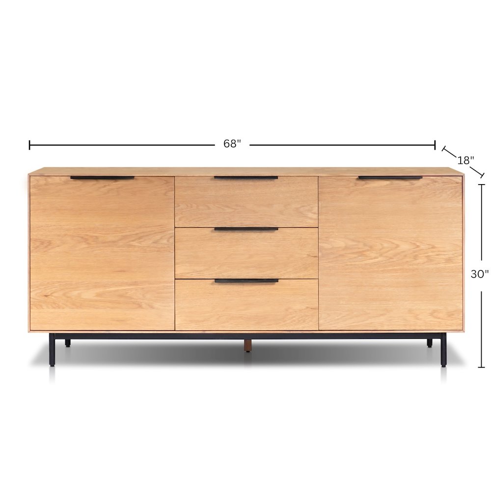 Modern Akira Sideboard, Light Oak. Picture 2
