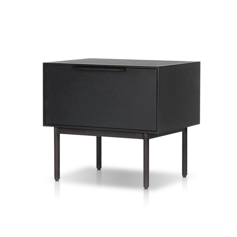 Modern Akira Nightstand, Black. Picture 2