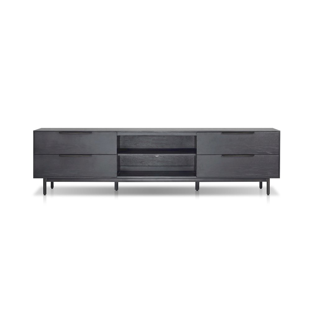 Modern Akira TV Console, Black. Picture 1