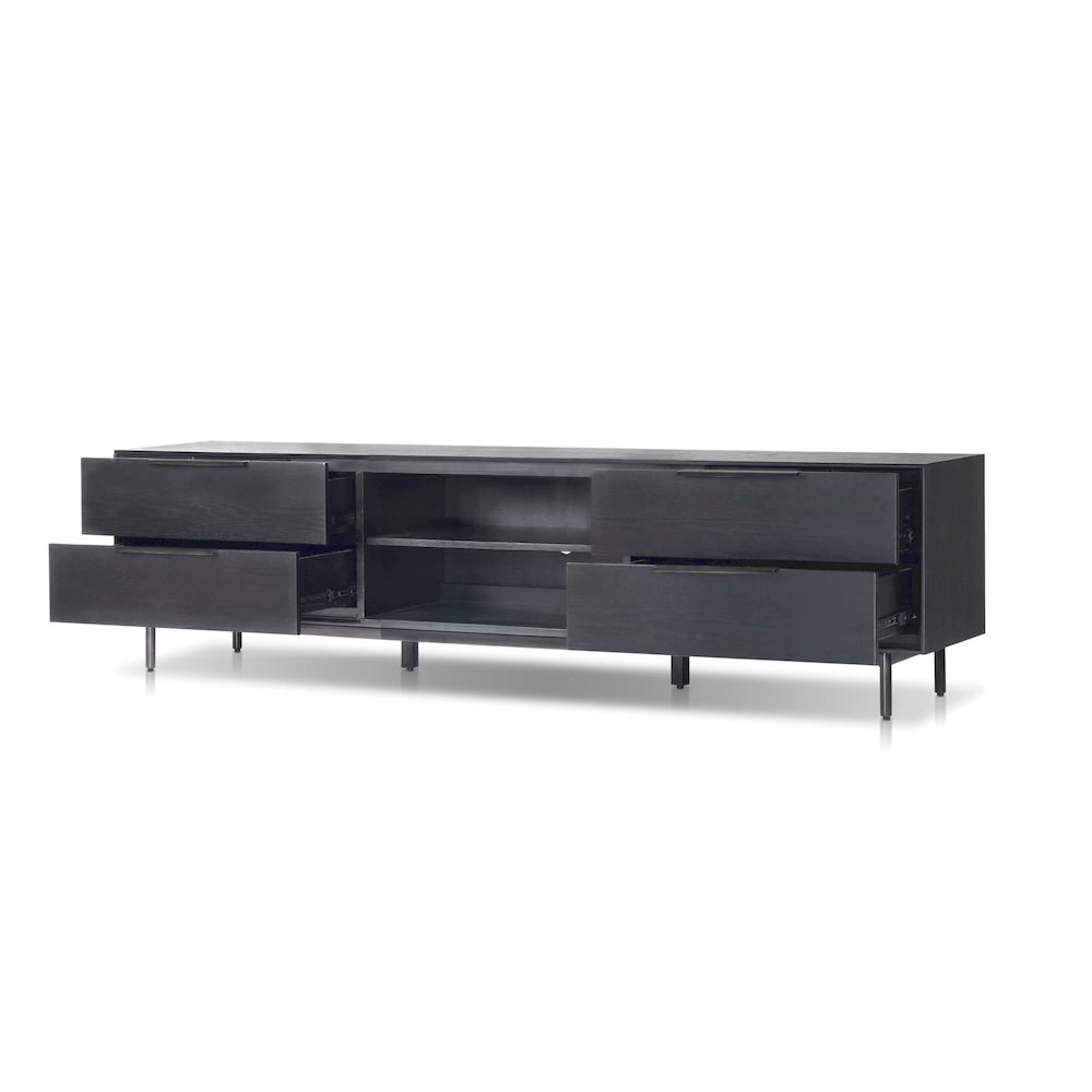 Modern Akira TV Console, Black. Picture 3