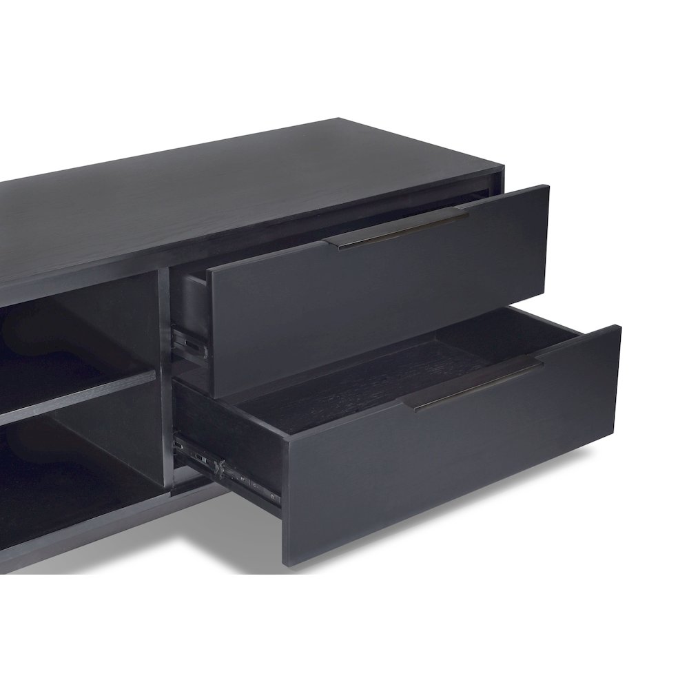 Modern Akira TV Console, Black. Picture 4