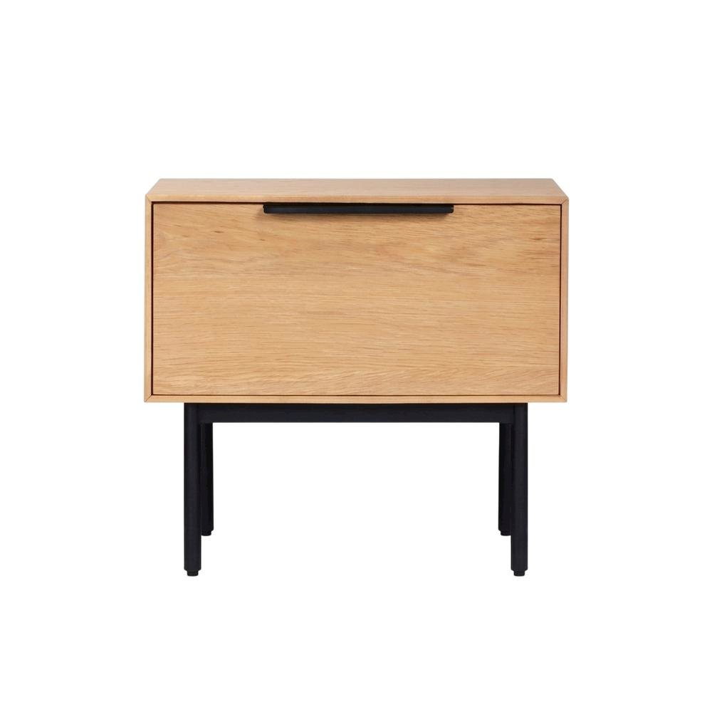 Modern Light Oak Nightstand with Natural Wood Finish. Picture 4