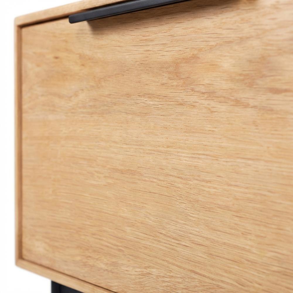 Modern Light Oak Nightstand with Natural Wood Finish. Picture 5