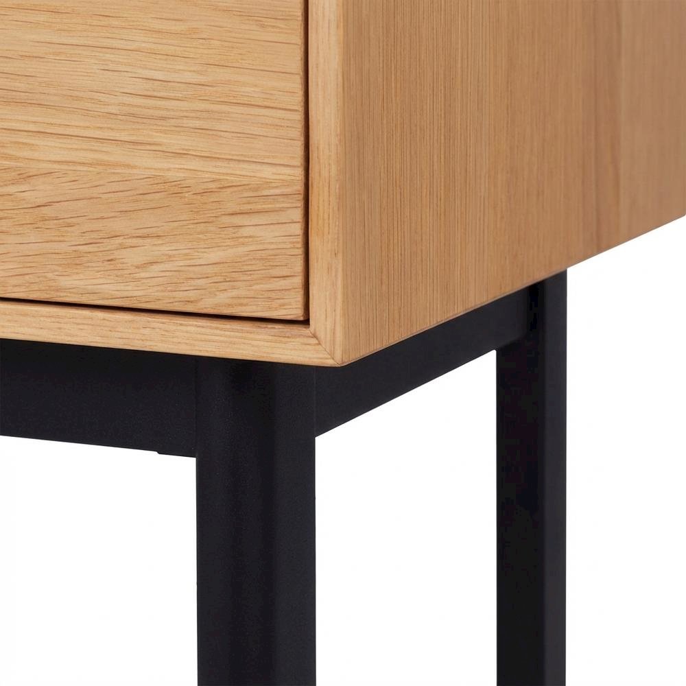Modern Light Oak Nightstand with Natural Wood Finish. Picture 6
