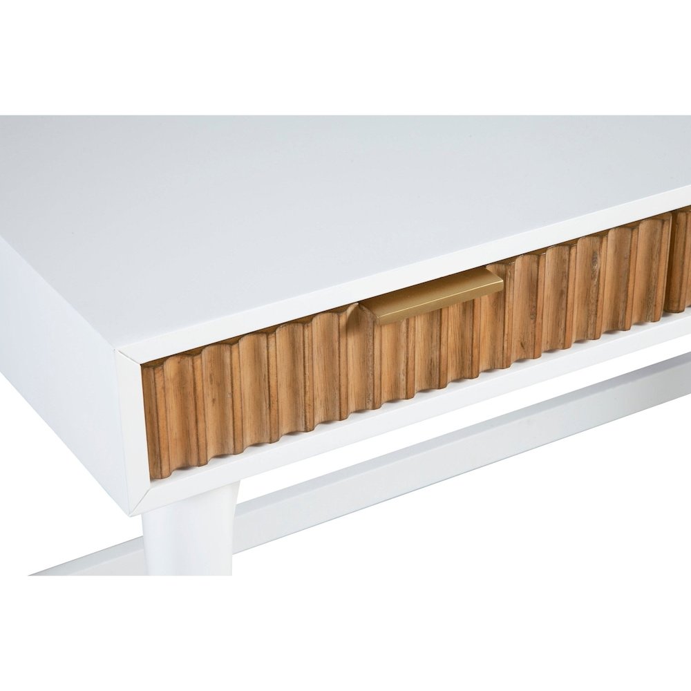 Contemporary Larsen Large Desk, White. Picture 4