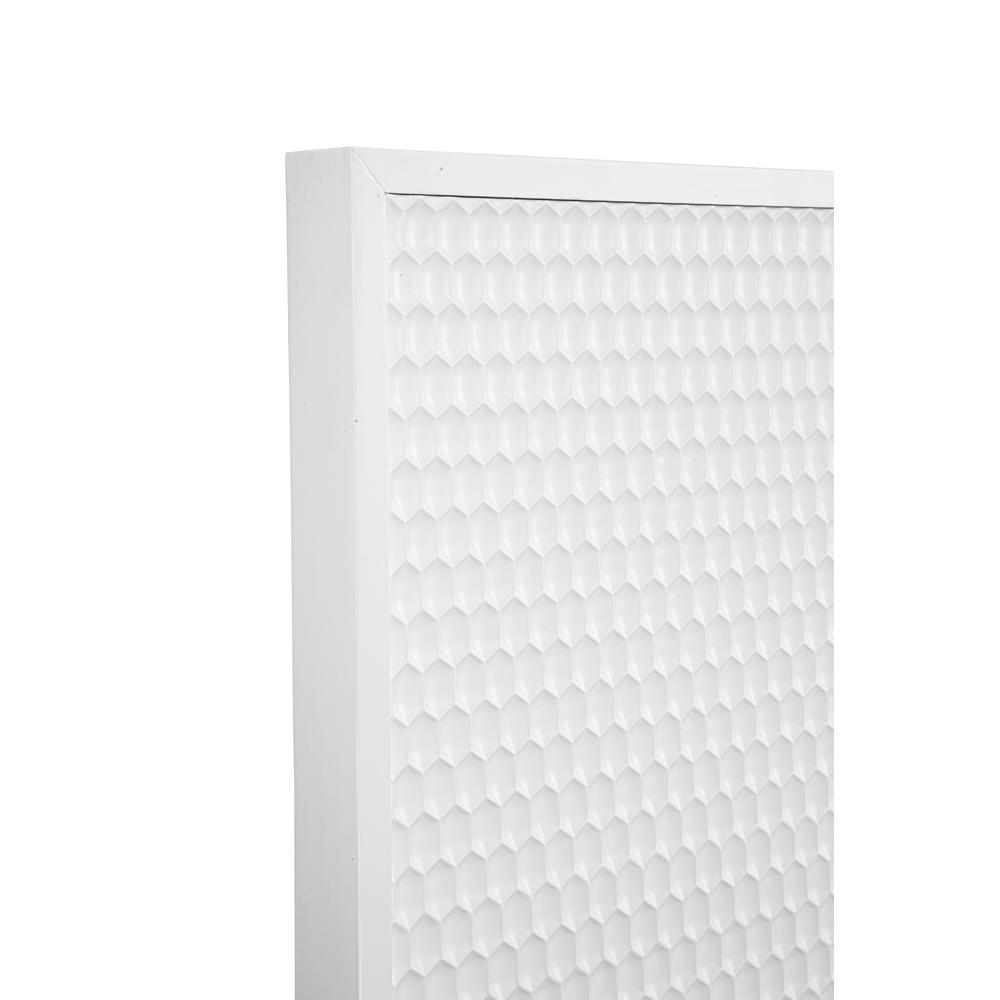 Contemporary White Pearl Full Headboard, White. Picture 3