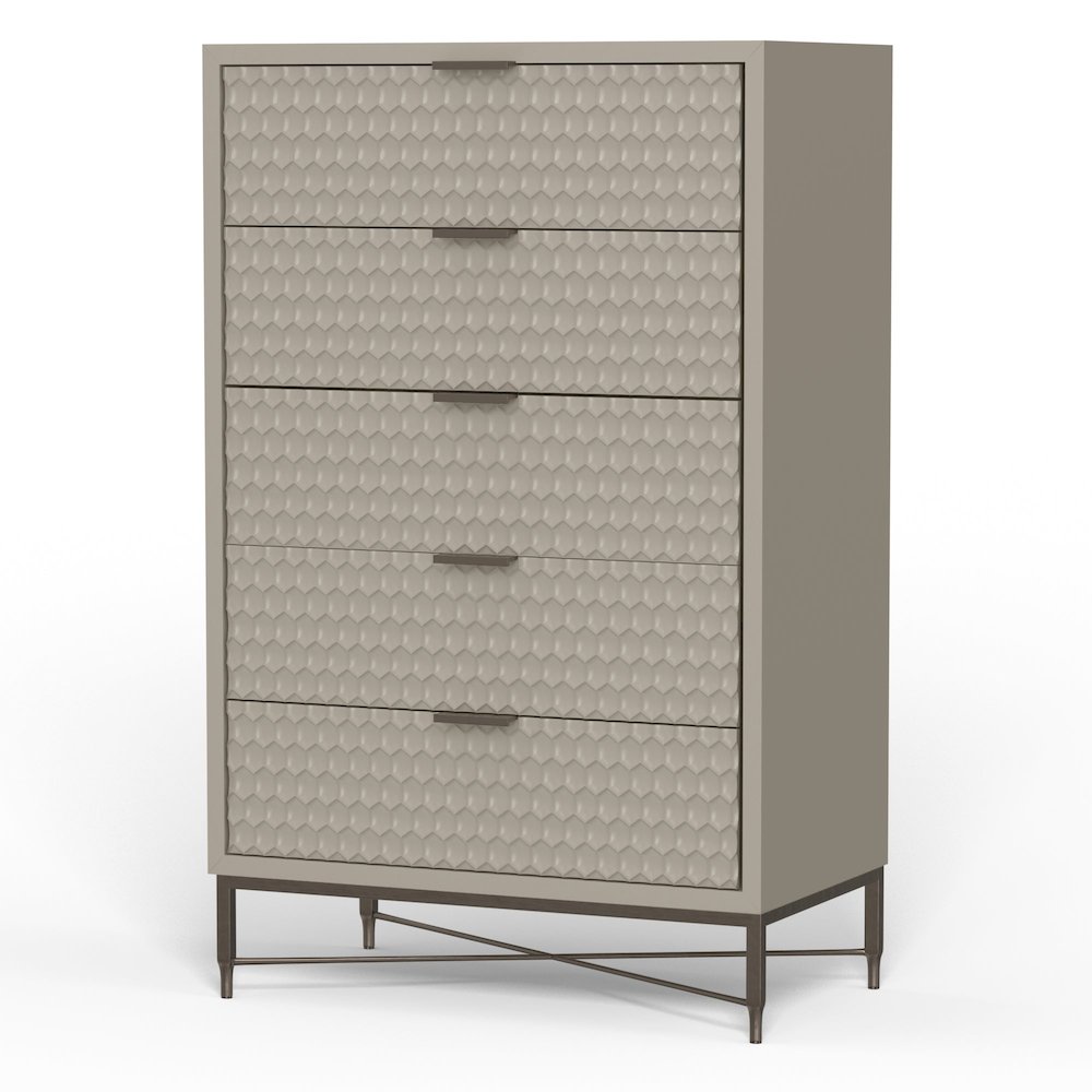 Contemporary Milo Chest (Cement Gray). Picture 3