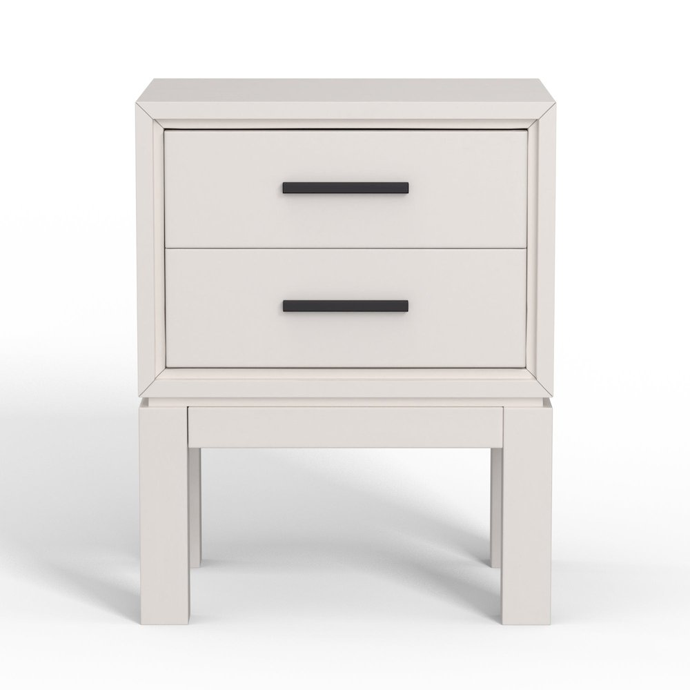 Modern Contemporary Nova Nightstand, Chalk White. Picture 1