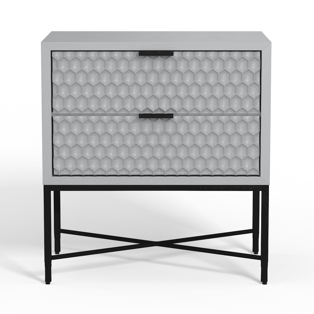 Contemporary Milo Nightstand (Sky Gray). Picture 1
