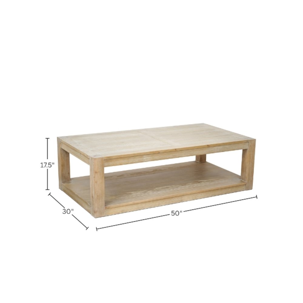 Farmhouse Angelo Coffee Table, Assembled. Picture 1