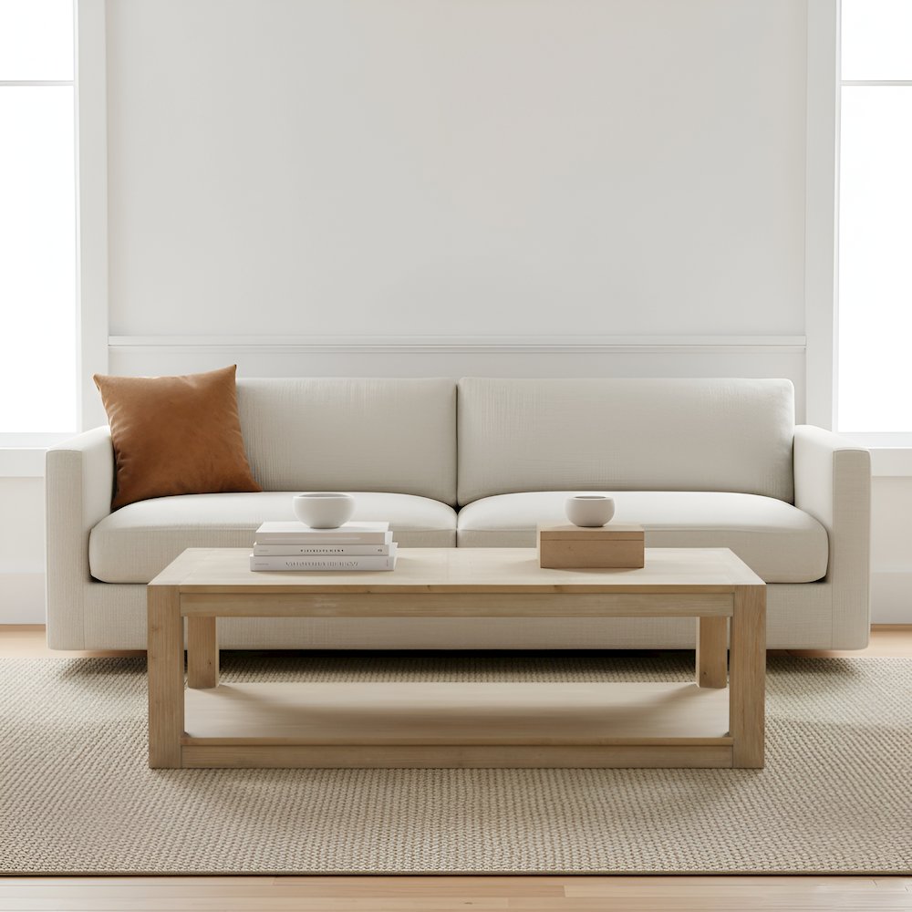 Farmhouse Angelo Coffee Table, Assembled. Picture 2