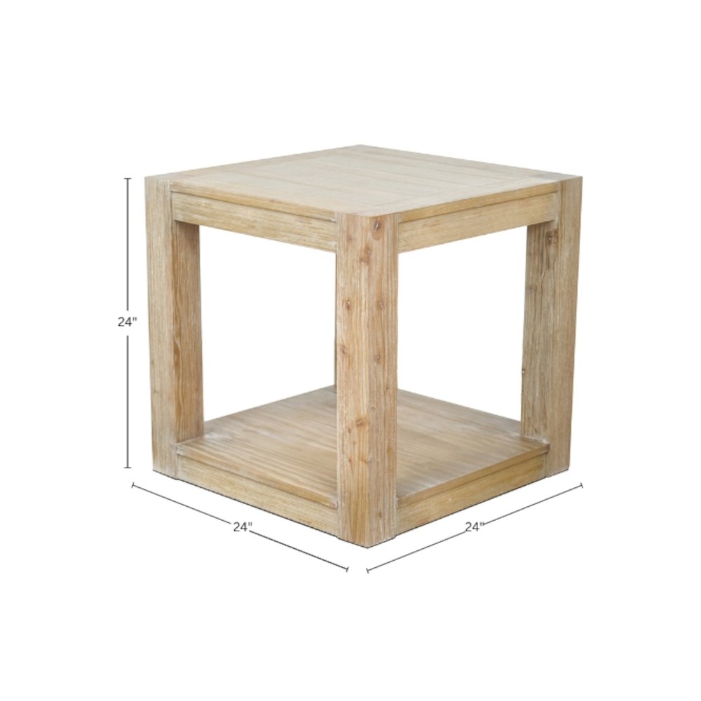 Farmhouse Angelo End Table, Assembled. Picture 1