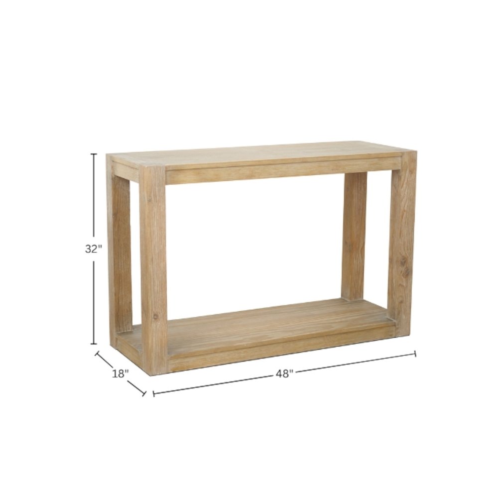 Farmhouse Angelo Console Table, Assembled. Picture 1