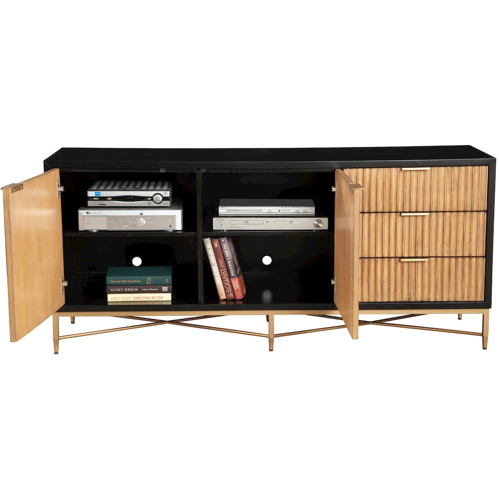 Contemporary Larsen TV Console, Black. Picture 8