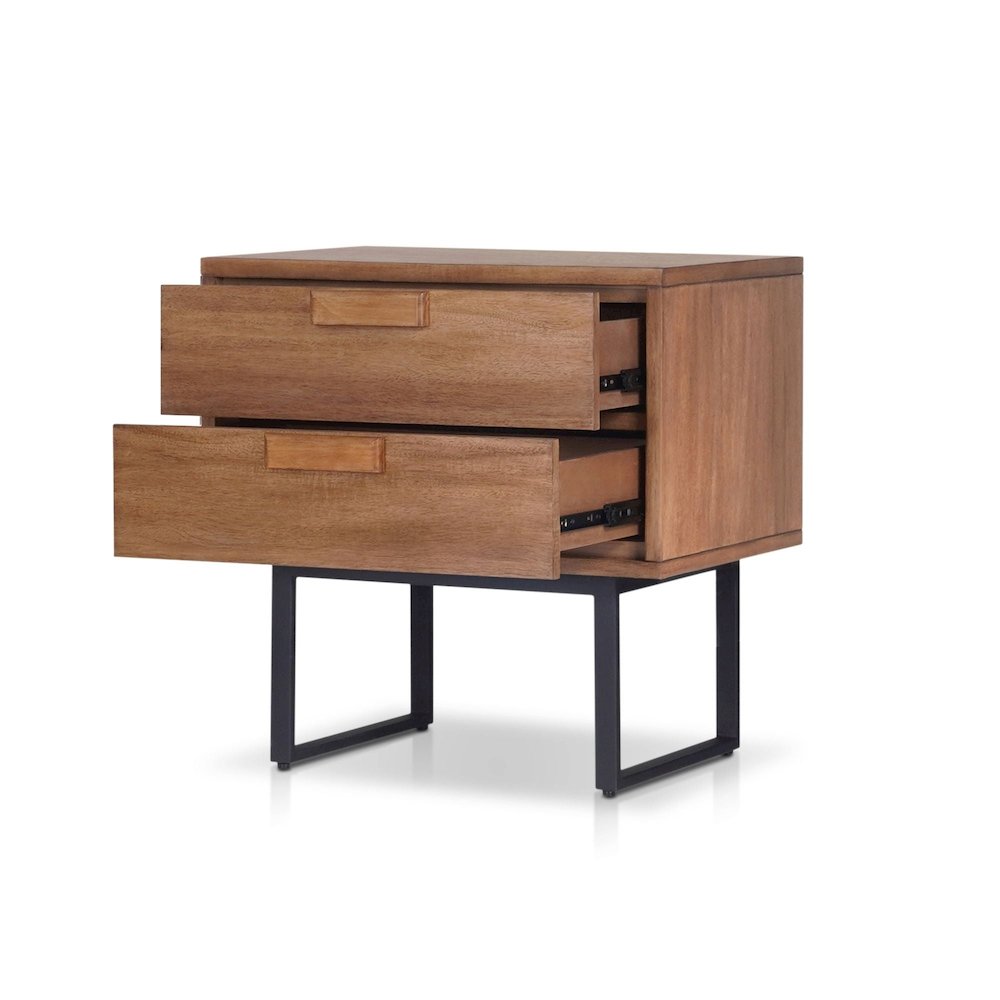 Industrial Allison Nightstand, Chestnut. Picture 4