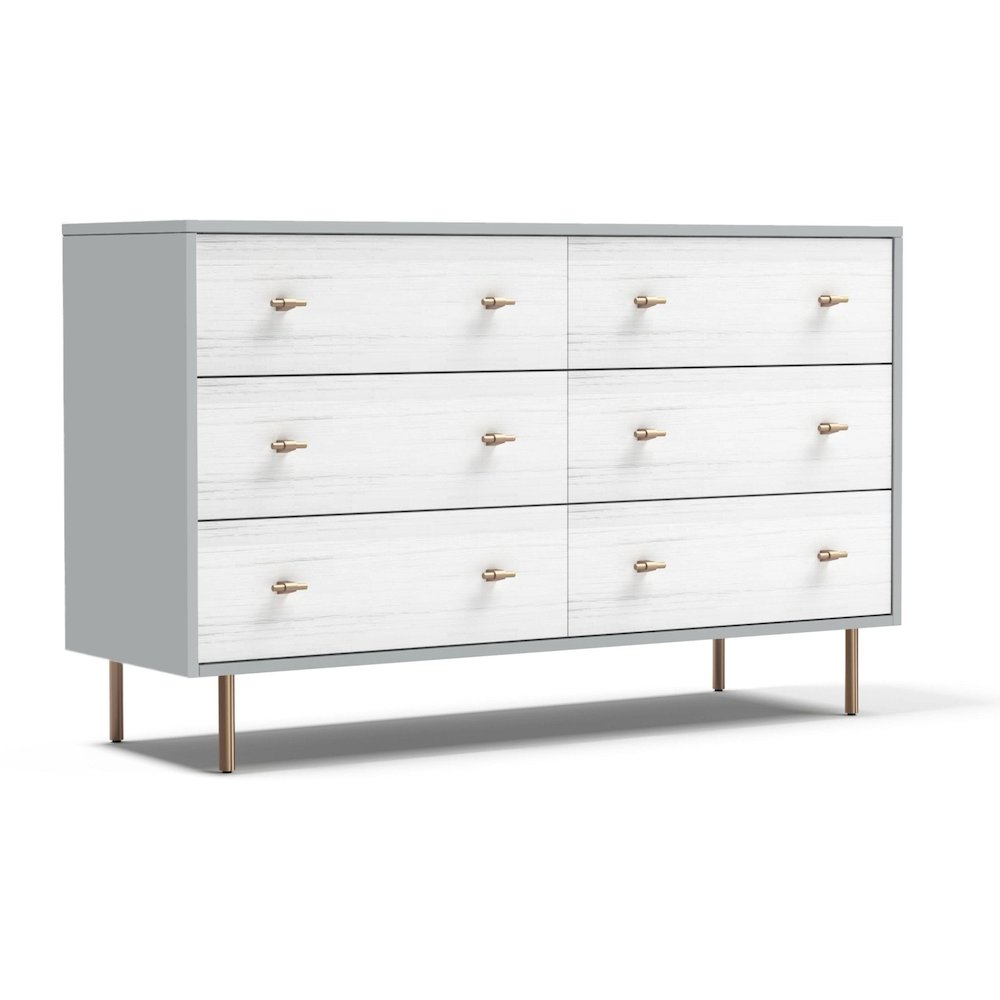 Glam Saige Dresser, Weathered White/Gray. Picture 3